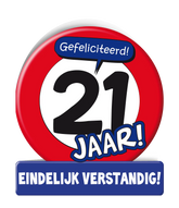 Verjaardagskaart 21 Jaar 16,5cm